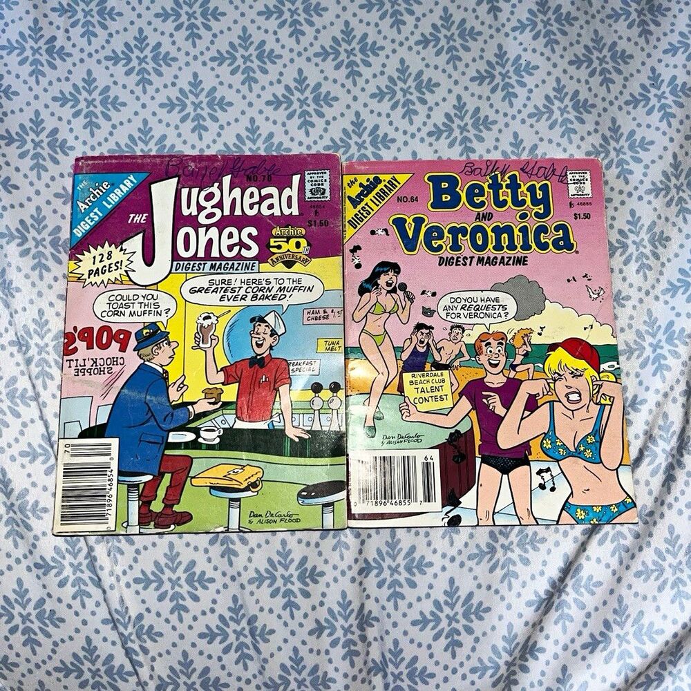 Archie Comics Jughead Jones Digest #70 & Betty and Veronica #64